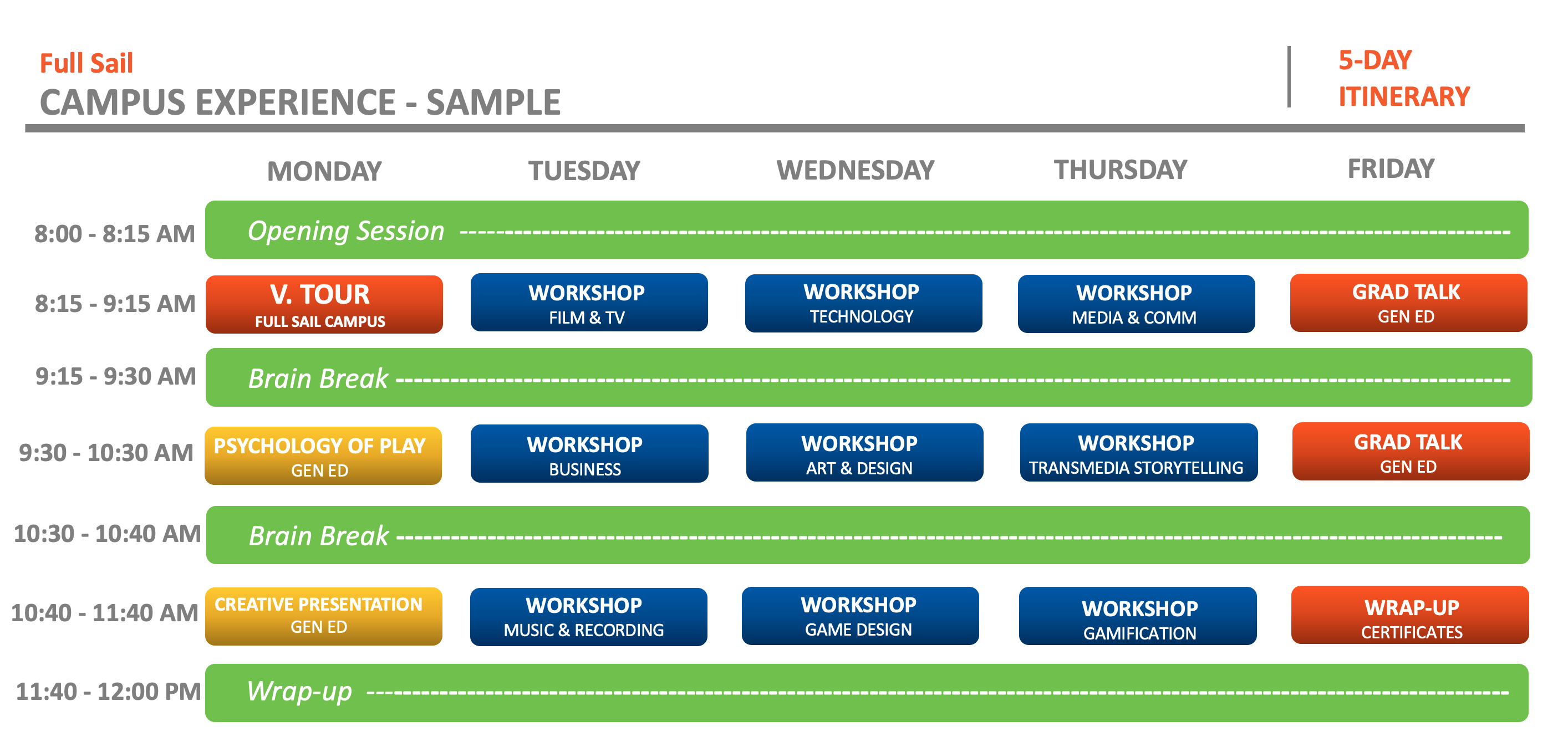 Virtual Experience 2022 July Calendar.