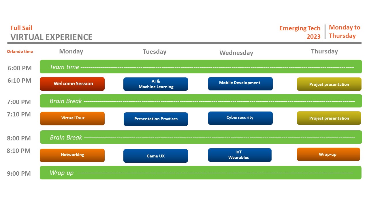 Virtual Experience 2023 May Calendar.